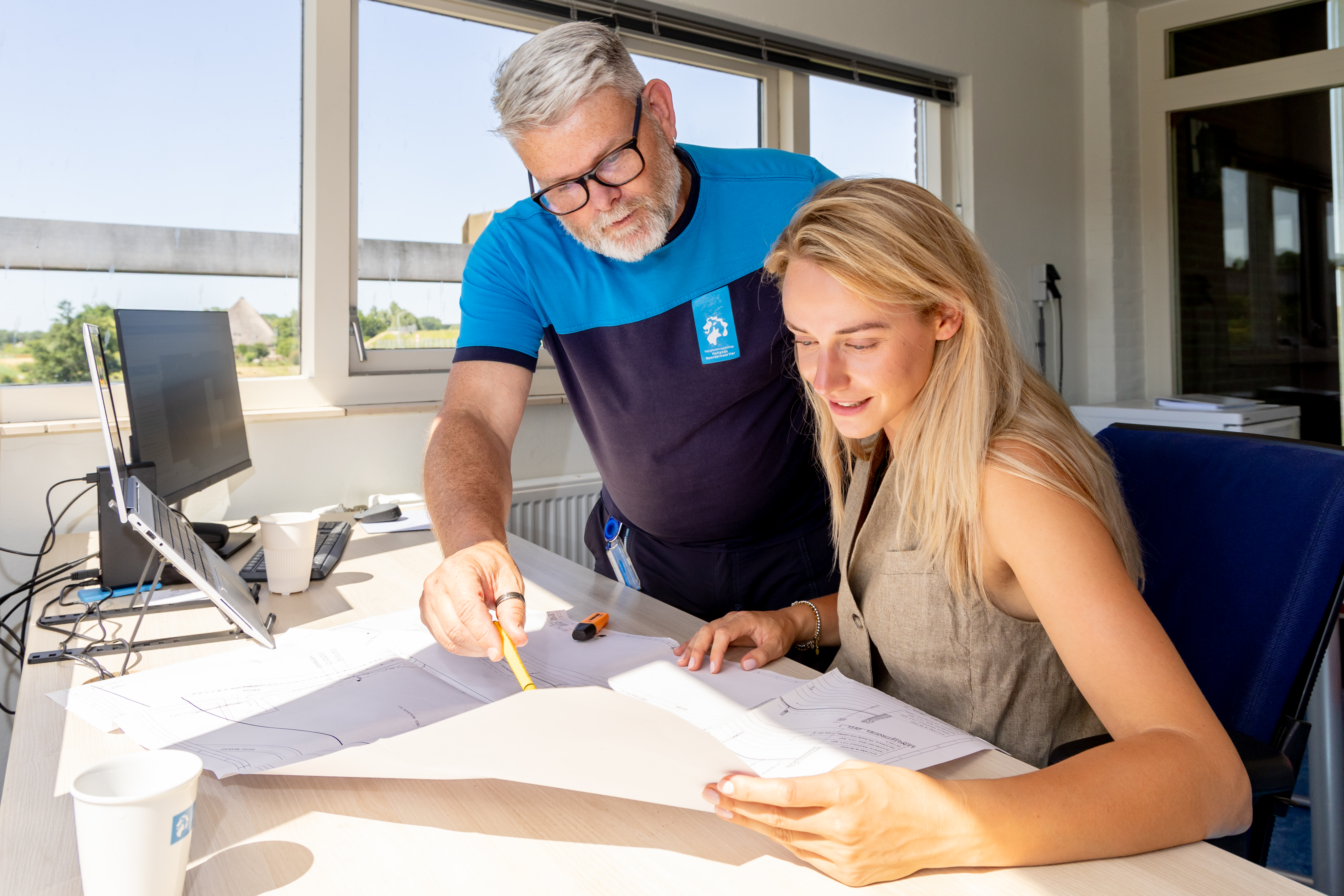 Stage lopen bij HHNK